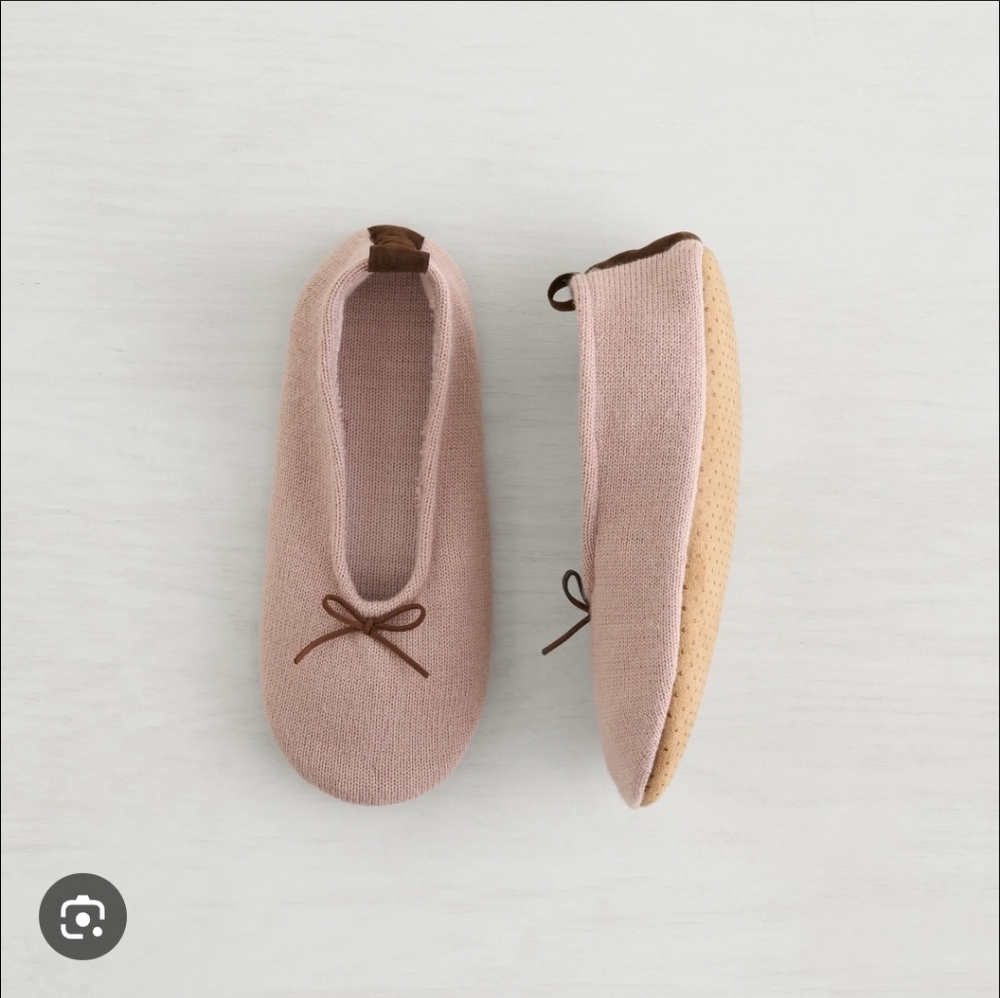 NEW Lemon Elegant Pink Wool Women's Ballet Slippers Size‎ 5-7